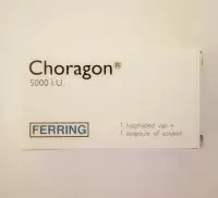 HCG Choragon 5000 i.u. (Ferring + раствор) 5000 единиц (от 3 шт хладагент в подарок)