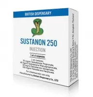 SUSTANONE (British Dispensary) 5 ампул - 250мг\мл